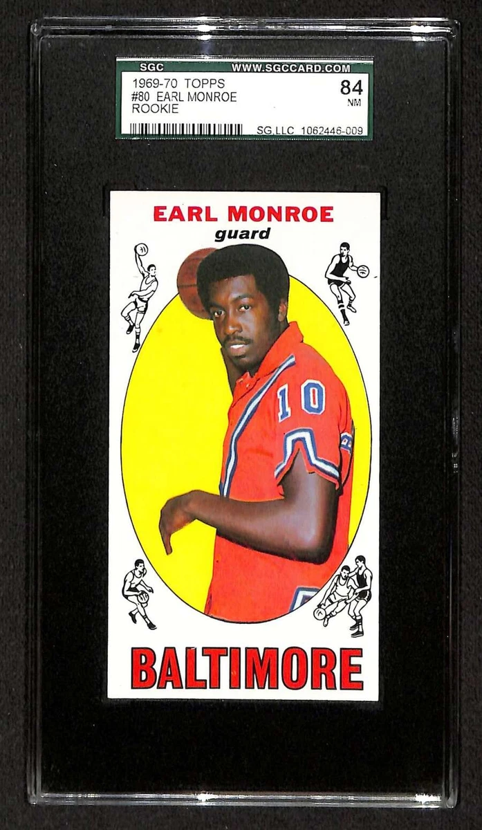 Topps Earl Monroe Basketball Baltimore Bullets Sports Trading