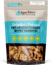 Raw Paws Dried Chicken Feet Dog Treats 10 Count - Packed in USA - Dehydrated C