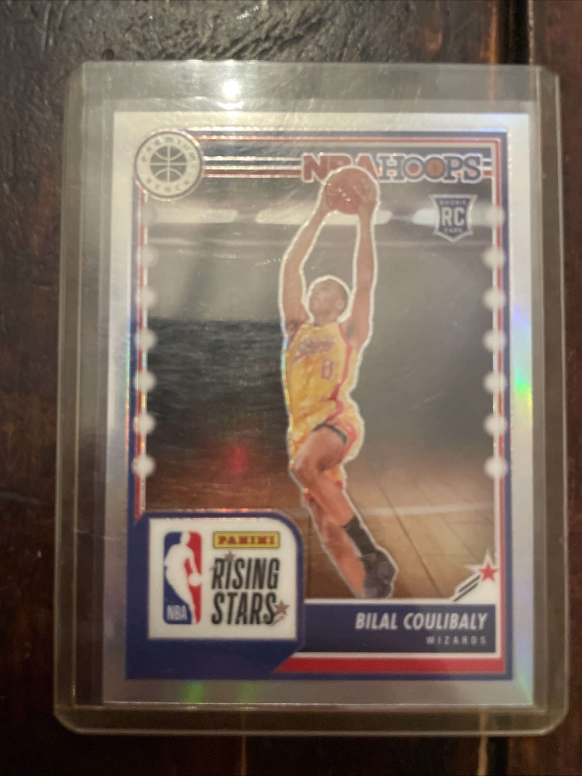 2023-24 Nba Hoops Premium Stock - Rising Stars Bilal Coulibaly Silver Prizm (RC)