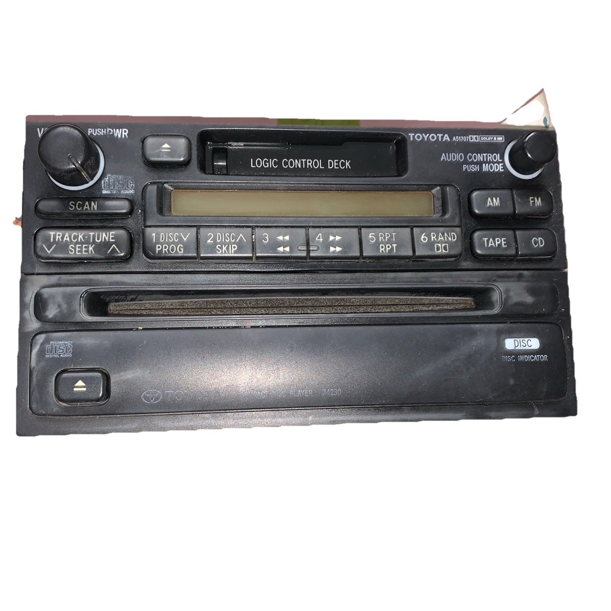 TOYOTA Radio Stereo Cassette Player A56409 Factory OEM 86120-04090