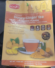 Pocas Honey Ginger Tea original Instant Honey Ginger Tea Made with Real Ginger
