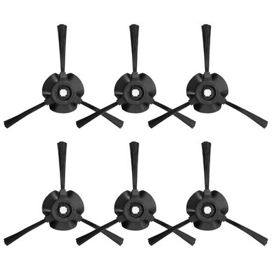 Detetap 6 Pack Side Brushes for Shark Matrix Robot Vacuum Brushes, Black