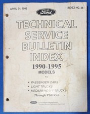 1990-1995 Ford Technical Service Bulletin Cars, Truck TSB 95-7 Manual NO. 38