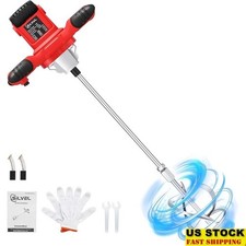 2300W Concrete Mixer W/ 6 Speeds Efficient Stirring Motor Overheating Protection