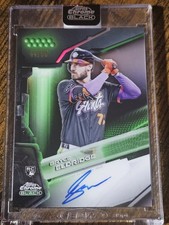 2026 Topps Chrome Black Bryce Eldridge RC Auto Green Refractor #d 41/99 Giants