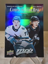 2025 26 UD MVP Macklin Celebrini & Will Smith Coming To Your Rink Insert Card