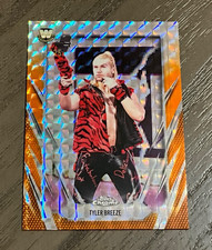 2026 Topps Chrome WWE # 91 Tyler Breeze 1/25 Orange Geometric Refractor