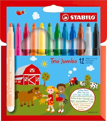 STABILO - Dicker Filzstift - Trio Jumbo - 12er Pack