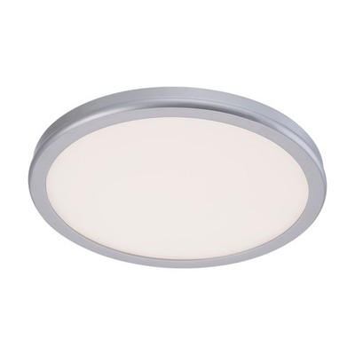 WAC Lighting dweLED, Geos 10in LED Round Low-Profile Flush Mount 2700K in Tit...
