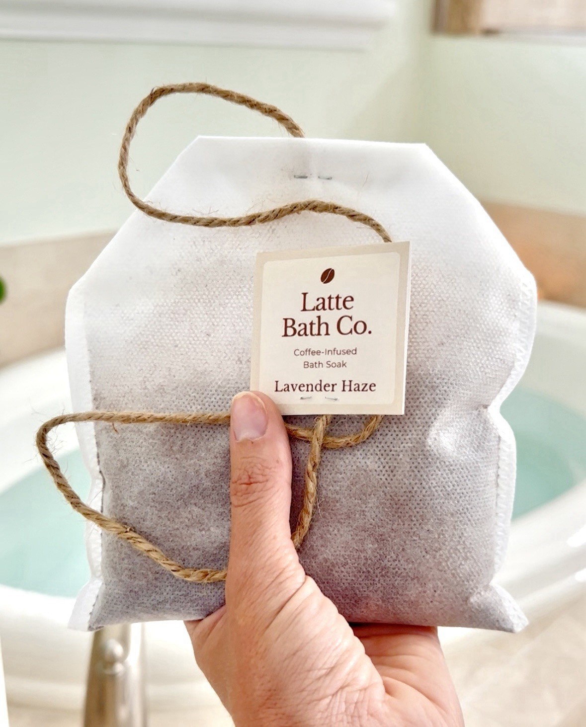 Bolsa de té para baño de café Epson Sal Spa Desintoxicación Aromaterapia Relajación Titan ☼