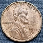 1911 S Lincoln Wheat Cent 1c BU UNC Uncirculated Red Brown #100881