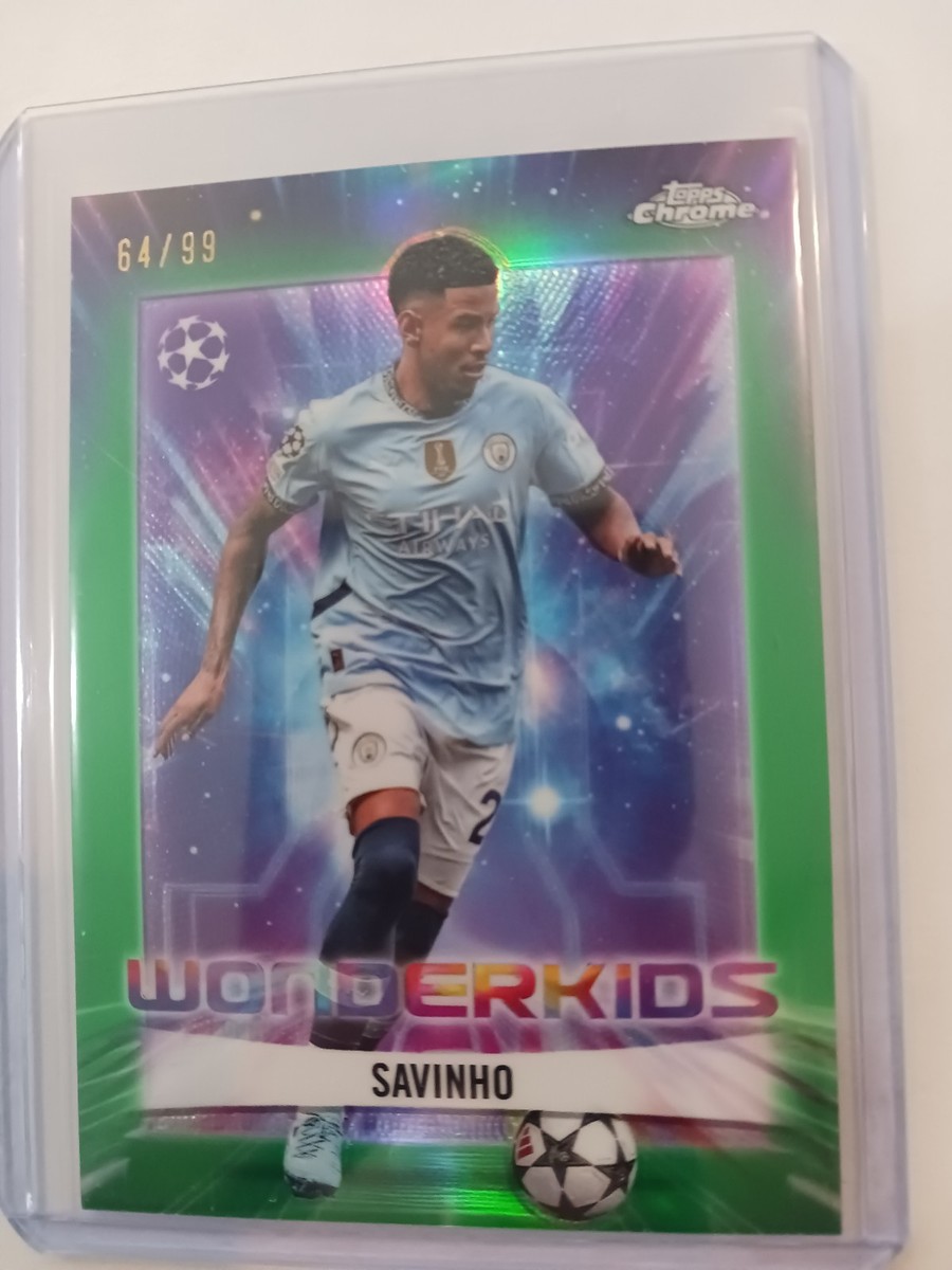 Topps Chrome Uefa 24-25 Savinho Wonderkids Green #64/99 | eBay