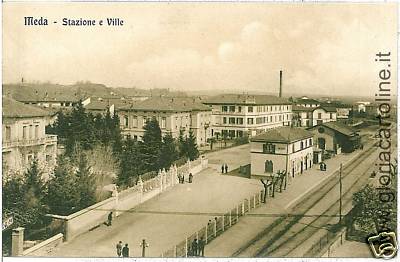 Cartoline Vintage Milano Stazione Ferrovie Nord Tram - RT5541