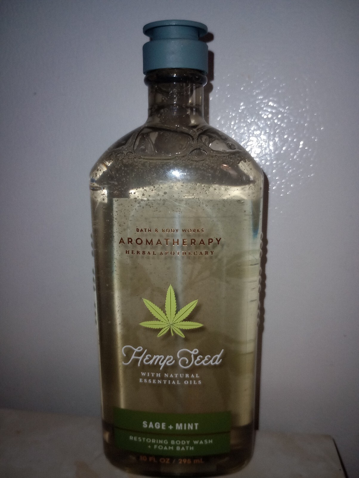 NEW Bath & Body Works Aromatherapy Hemp Seed Sage + Mint 10oz Body Wash ...