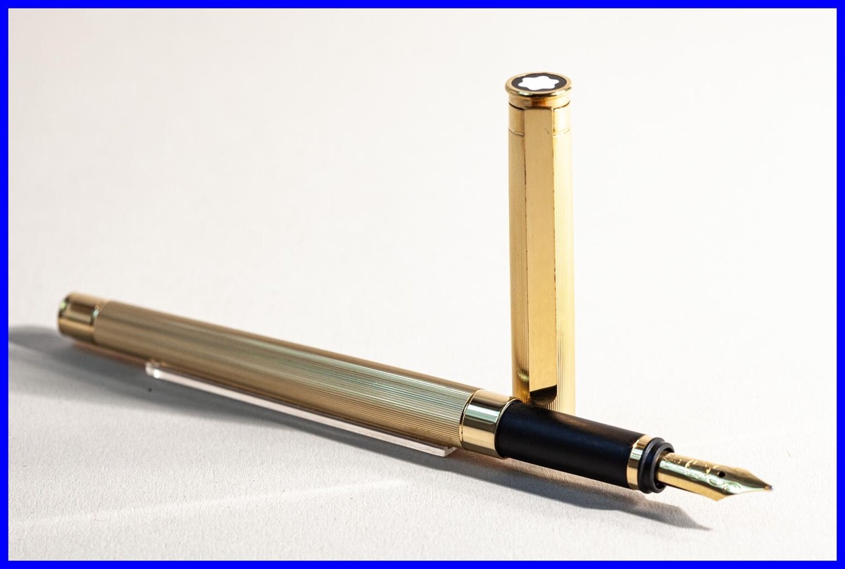 GOLD plated fine Pin Stripe MONTBLANC NOBLESSE Fountain Pen Nib