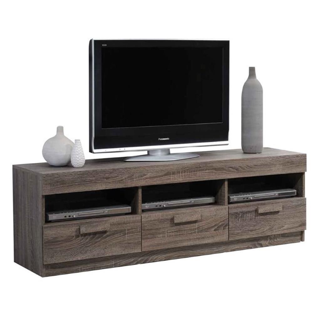ACME Furniture Alvin Engineered Wood TV Stand For TVs Upto 60" in Rustic Oak