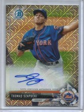 Thomas Szapucki 2017 Bowman Chrome Mojo Refractor Autograph Rookie