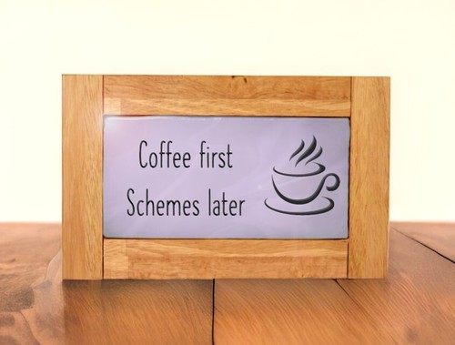 Coffee Sign / Plaque - Hardwood Gift Decoration for Coffee Lovers Shop Home - Picture 13 of 13