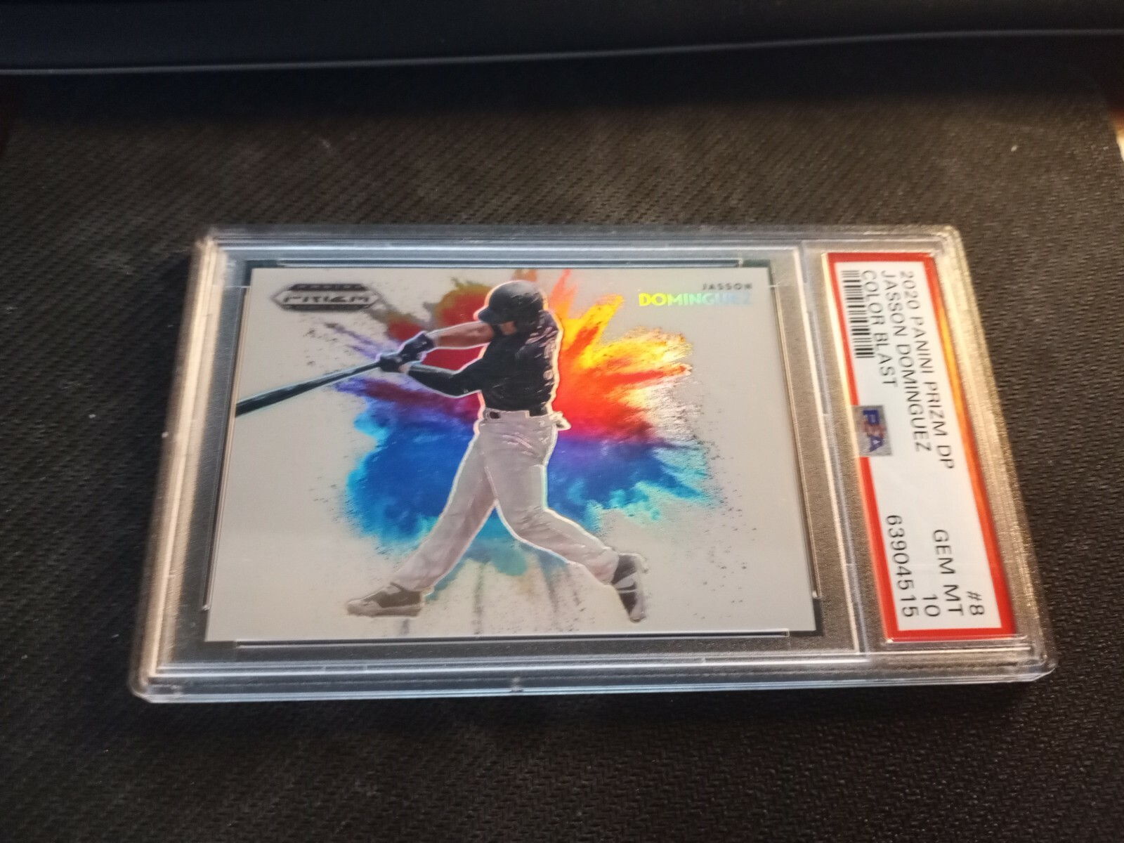 Jasson Dominguez - PSA 10 - 2020 Panini Prizm Draft Picks DP - Color Blast SSP