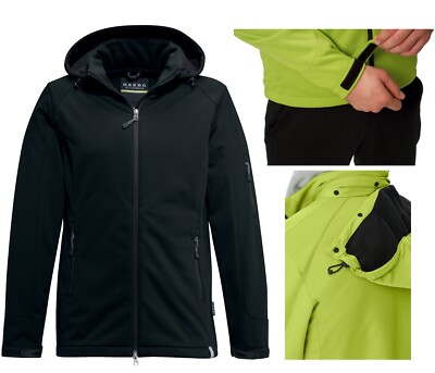 HAKRO Herren Soft Shell Jacke Ontario Nr. 848 Regenjacke Übergangs Klett Ärmel