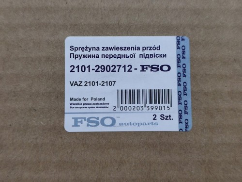 Front suspension springs 2 pc Lada 2101 2102 2103 2104 2105 2106 2107 - Picture 4 of 4