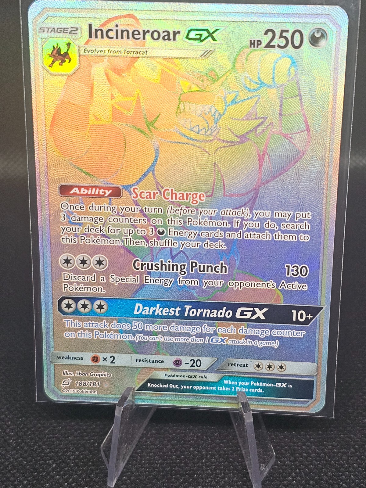 Incineroar GX 188 Team Up