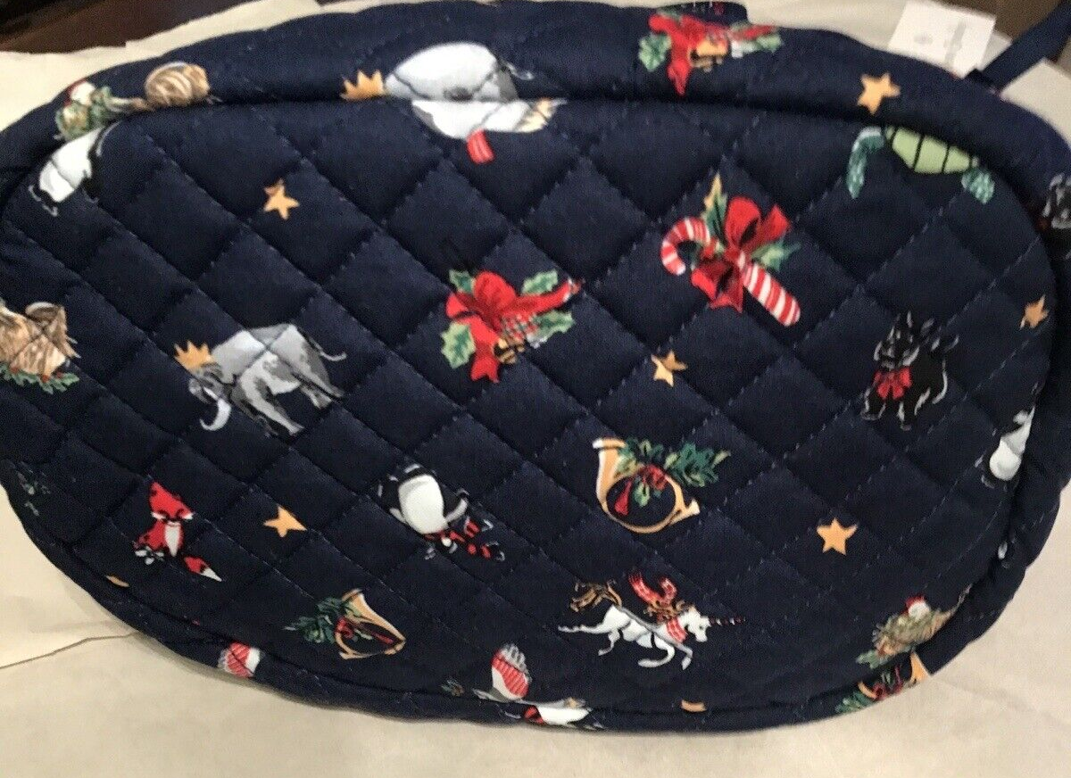 Vera Bradley Snow Globes Motifs Bucket Crossbody Scottie Dog Penguin ...