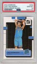 2022 DONRUSS RC CHET HOLMGREN PRESS PROOF SILVER RATED ROOKIE PSA 10 GEM MINT