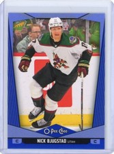2024-25 O-Pee-Chee OPC Nick Bjugstad Blue Border - Utah Hockey Club