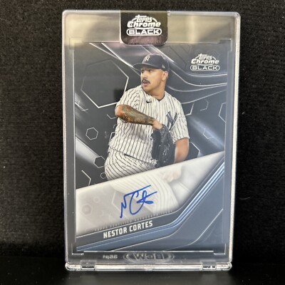 2023 Topps Chrome Black Nestor Cortes Encased Auto #CBA-NC Yankees
