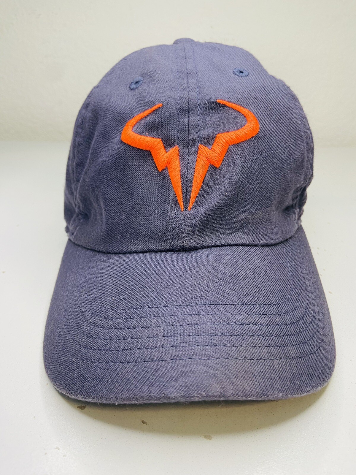 Nike Rafa Nadal Hat Cap DRI-FIT H86 Used 850666-081 Gridiron/Hyper crimson