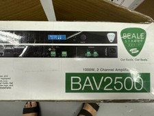 Beale Street Audio Bav2500 1000watt 2 Channel Ultra Slim Digital Audio Pro