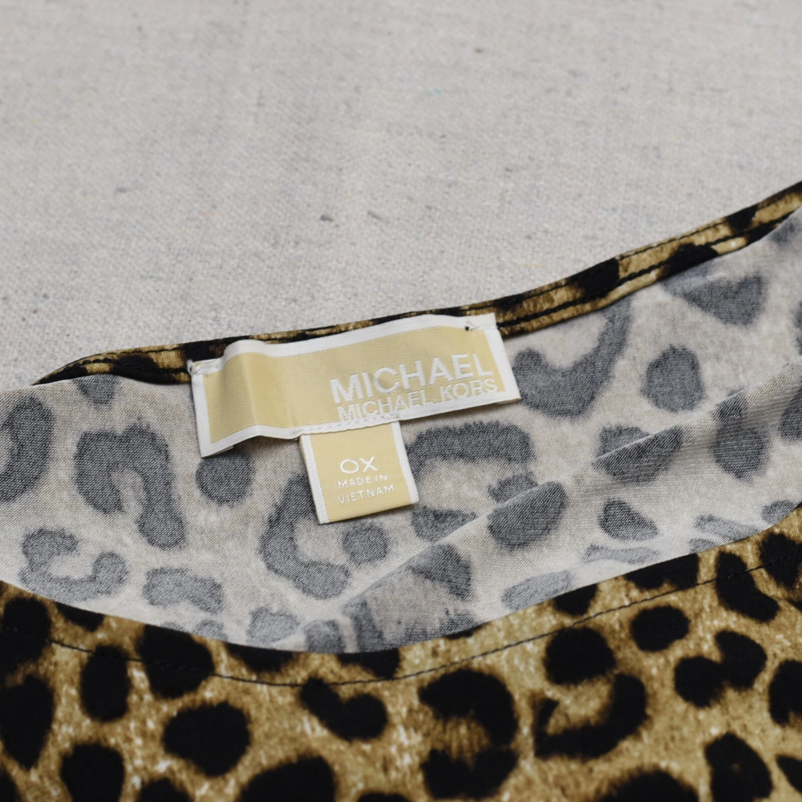 Michael Kors Vestito T Shirt Donna Ghepardo Poliestere Multicolore Taglie Forti 0X