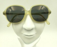 Vintage Luxottica Transparent Oval Sunglasses Italy FRAMES ONLY