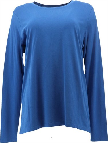 Lands' End Supima Long Slv Crewneck T 