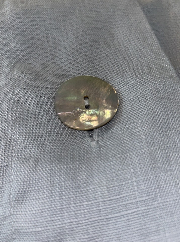 Pottery Barn Euro Sham, Light Blue Button Closures Linen eBay