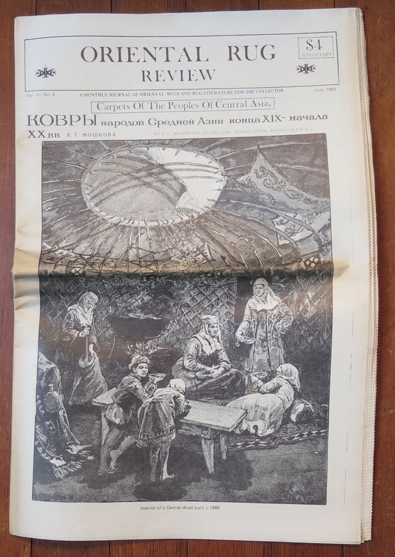 Oriental Rug Review (newspaper format) volume III, number 3, June 1983, new