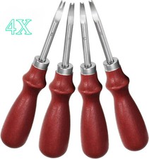 4PCS Edge Leather Skiver Tool Leather Beveler DIY Craft Beveler Cutting Beveling