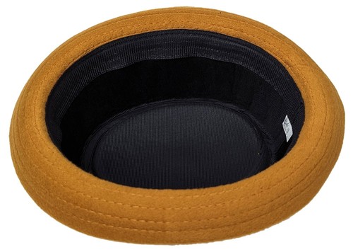 WOOL BLEND PORKPIE PORK PIE FEDORA UPTURN SHORT BRIM HAT SIZE LARGE / XLARGE - Picture 37 of 69