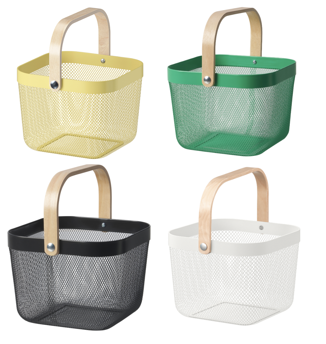 IKEA RISATORP Storage Basket Food Storage With Handle 25x26x18 cm