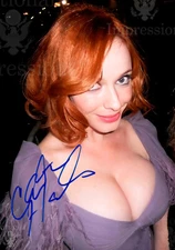 Sexy CHRISTINA HENDRICKS Autographed 8x10  Photo REPRINT3