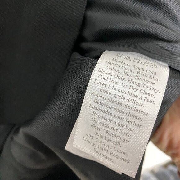 Everlane the 80s Blazer Black Womens 0 Oversized Jacket Career Professional