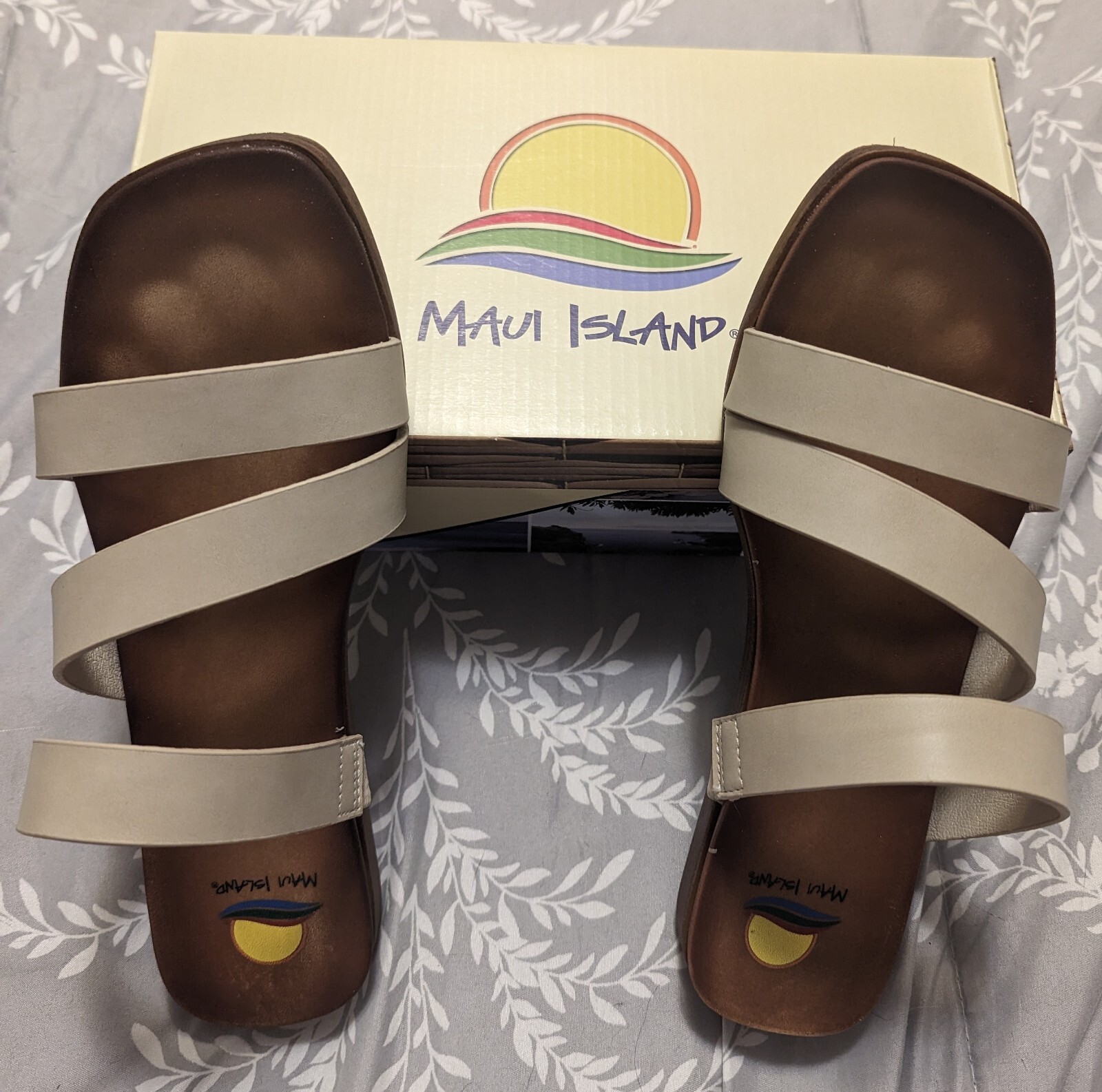 Maui Island Sandals Shoes Size 11M Slide On Sand Color 771325KONA  