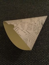 Biodegradable Newspaper Print Paper Cones 183mm-100pcs