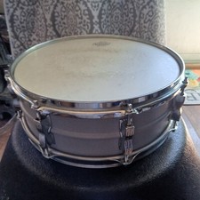 1980'S LUDWIG 5 X 14 L404 SNARE DRUM With Stand and UFO Case