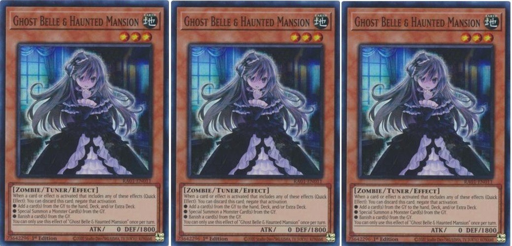 ra01 Lá bài thẻ Yugioh Ghost Belle Haunted Mansion – super ultimate