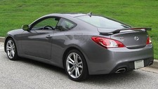 Unpainted Gray Primer Spoiler For 2010-2016 Hyundai Genesis Coupe Wing Wlight