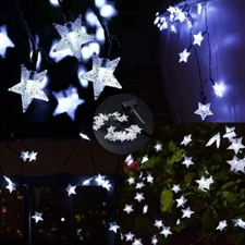 50/100 LED Solar String Lights Outdoor Star Fairy Light Patio Garden Party Decor