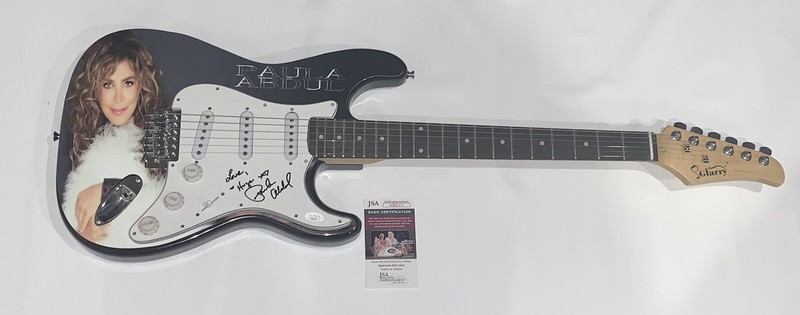 PAULA ABDUL SIGNED CUSTOM ELECTRIC GUITAR LEGEND JSA COA
