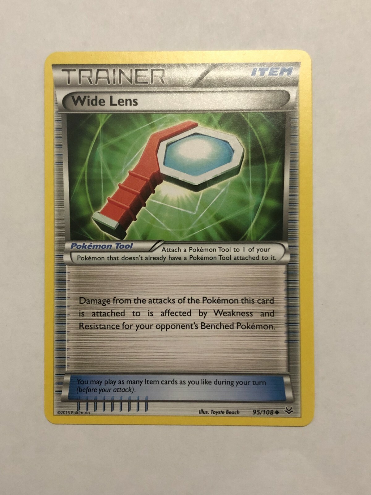 Pokemon Card Roaring Skies Wide Lens 95/108 NM
